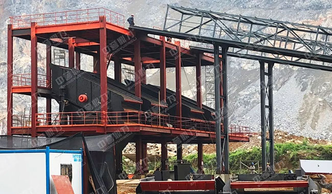 廣西百色登高新材料公司200萬噸骨料生產(chǎn)線