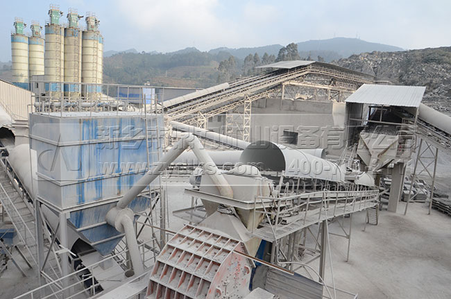 砂石生產(chǎn)線外觀圖